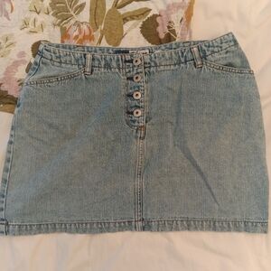 Express Bleus Denim Mini Skirt | Vintage Express Y2K Denim